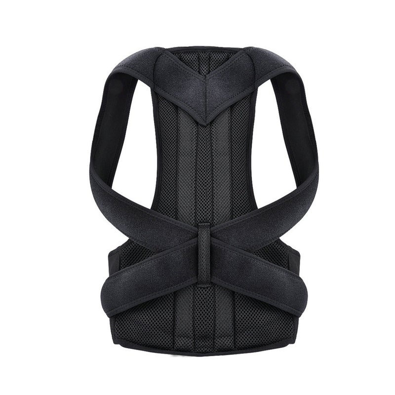 Posture Corrector: L Size, Skin-Friendly Soft Fabric, Ergonomic Full Back Support - Neck Shoulder Relief, Posture Improvement for Office Workers, Drivers, Daily Wear - Image 1