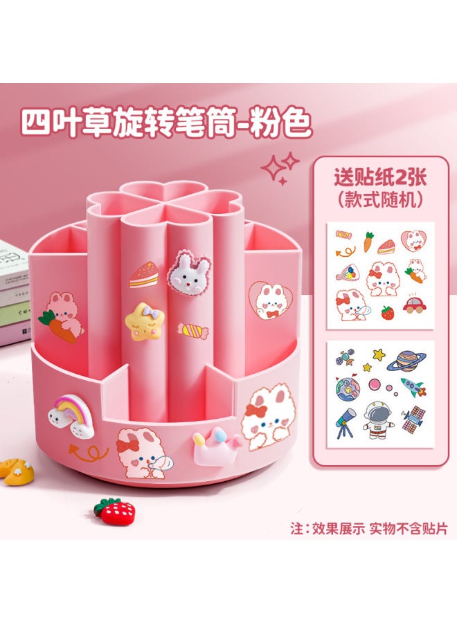 Reverse Pen Holder Creative High And Low Separation Rotatable Multi-functional Simple Modern Storage Container Children's Stationery Light Luxury Storage Box - Image 1