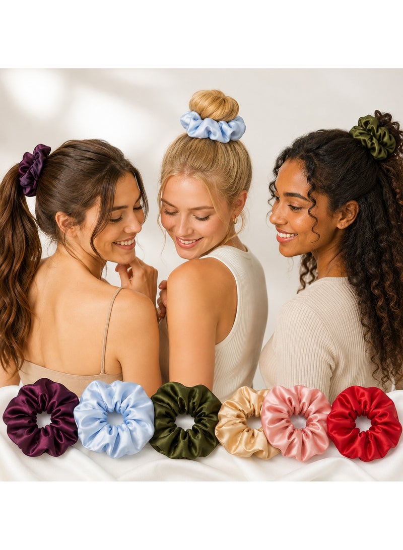 6 Pcs Silky Straight Hair Bundles No Frizz No Damage Elastic Hair Holders - Image 2