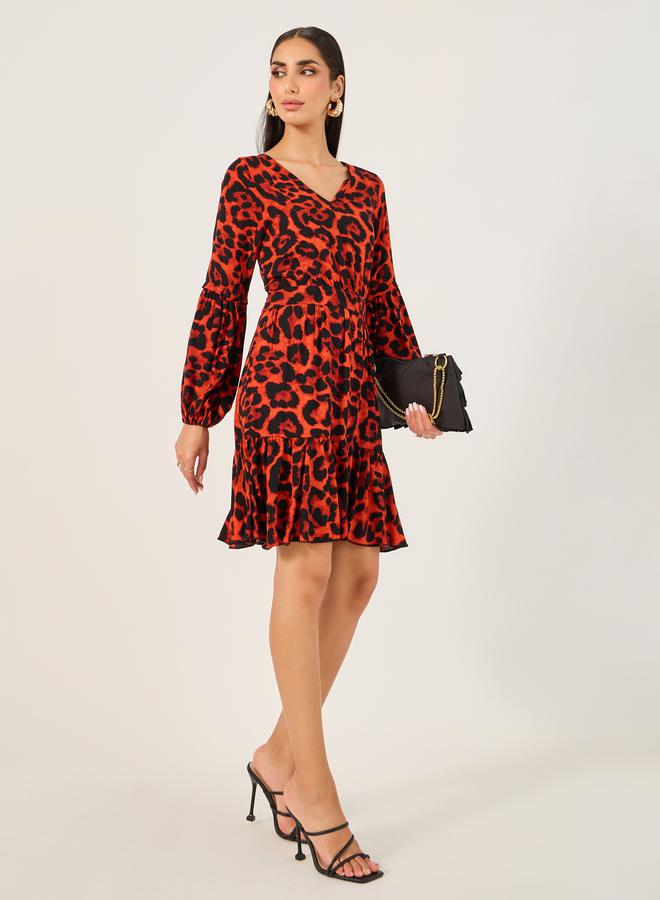 Styli Animal Print Dress  - Image 3