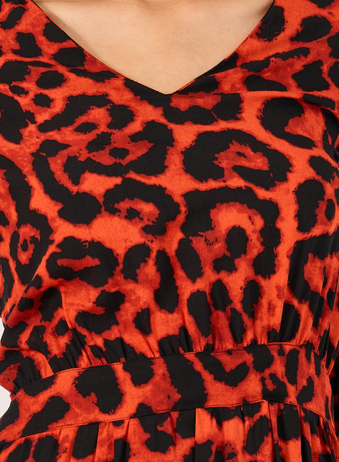Styli Animal Print Dress  - Image 4