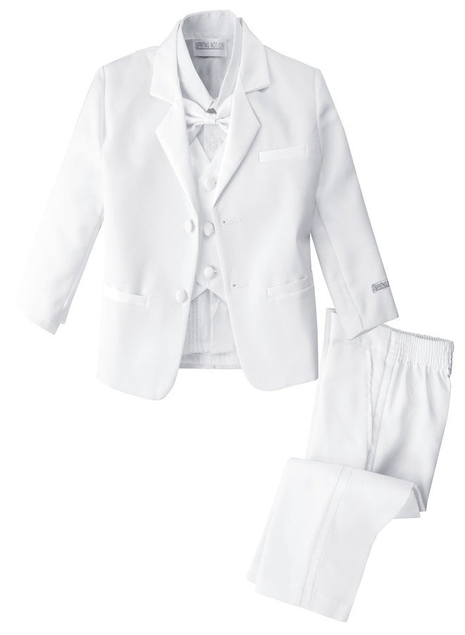 Spring Notion Baby Boys' White Classic Fit Tuxedo Set, No Tail 0M (Newborn) - Image 1