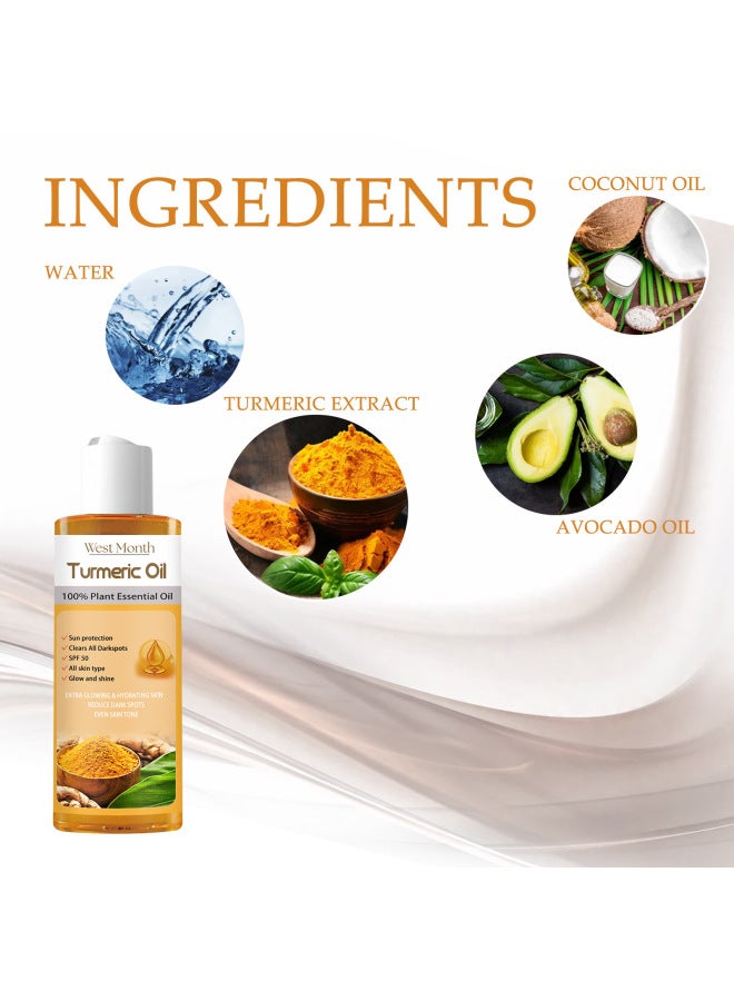 West Month Turmeric Essential Oil Facial Skin Moisturizing Moisturizing Care Essential Oil - Image 2