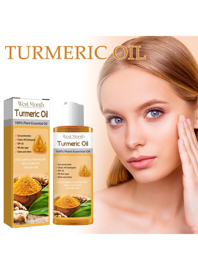 West Month Turmeric Essential Oil Facial Skin Moisturizing Moisturizing Care Essential Oil - Image 5
