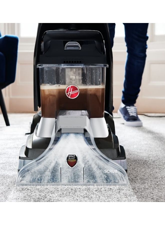 Hoover Power Scrub XL+ Carpet Washer, SpinScrub Technology, Large Capacity Tank, Quick Drying, For Carpet & Hard Floors (CDCW-PSME) 4.5 L 1200 W CDCW-PSME Black/Silver - Image 4