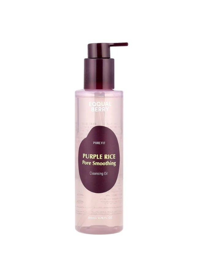 Eqqualberry Purple Rice Pore Smoothing Cleansing Oil 200ml - Image 1