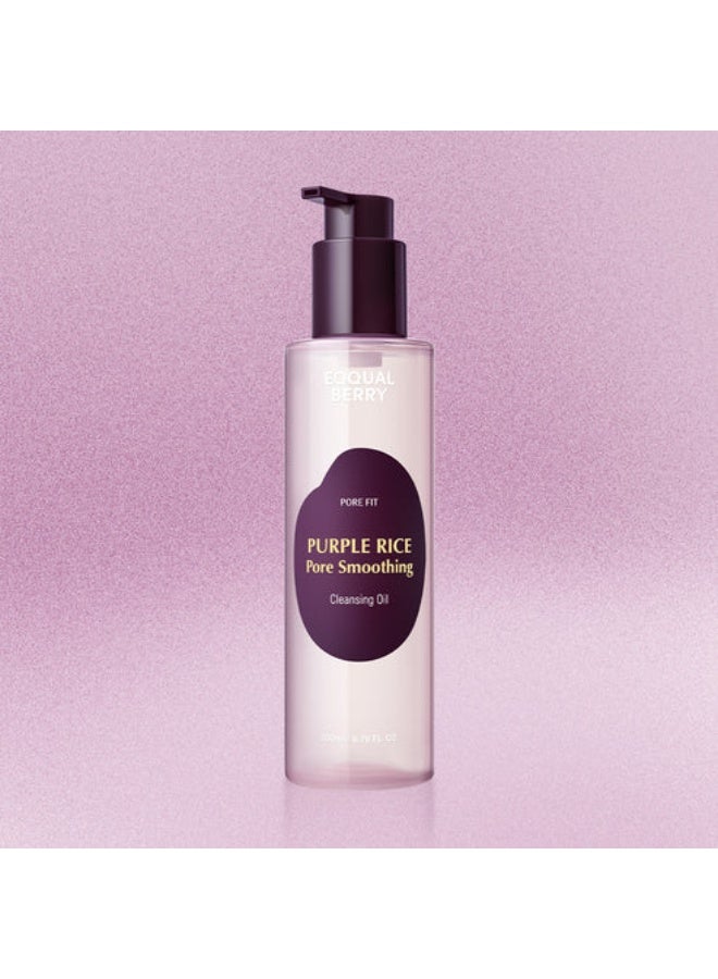 Eqqualberry Purple Rice Pore Smoothing Cleansing Oil 200ml - Image 2