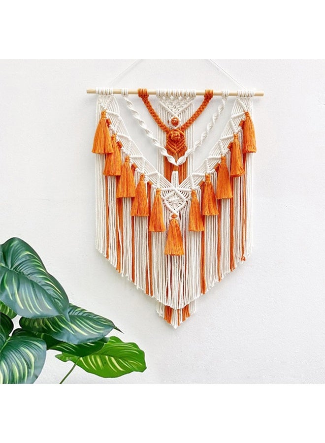 DUNISO Macrame Wall Hanging Art Woven Geometric Dorm Room Decoration，Macrame Wall Hanging Art Woven，Boho Home Decor Geometric Apartment Dorm Room Decoration (Green Tree of Life)  - Image 5