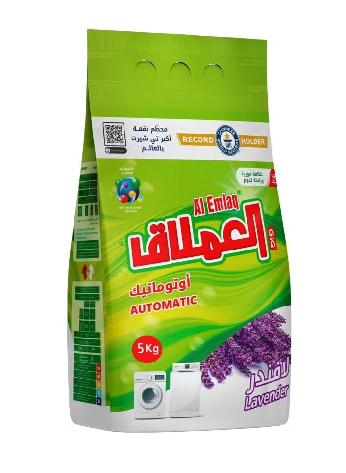 العملاق مسحوق غسيل للغسالات الاوتوماتيك برائحة اللافندر، 5 كجم - Image 1