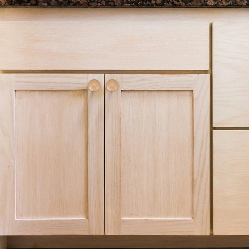 16Pcs Solid Wood Cabinet Knobs Round Drawer Pulls Single Hole Kitchen Wardrobe Handles - Image 5