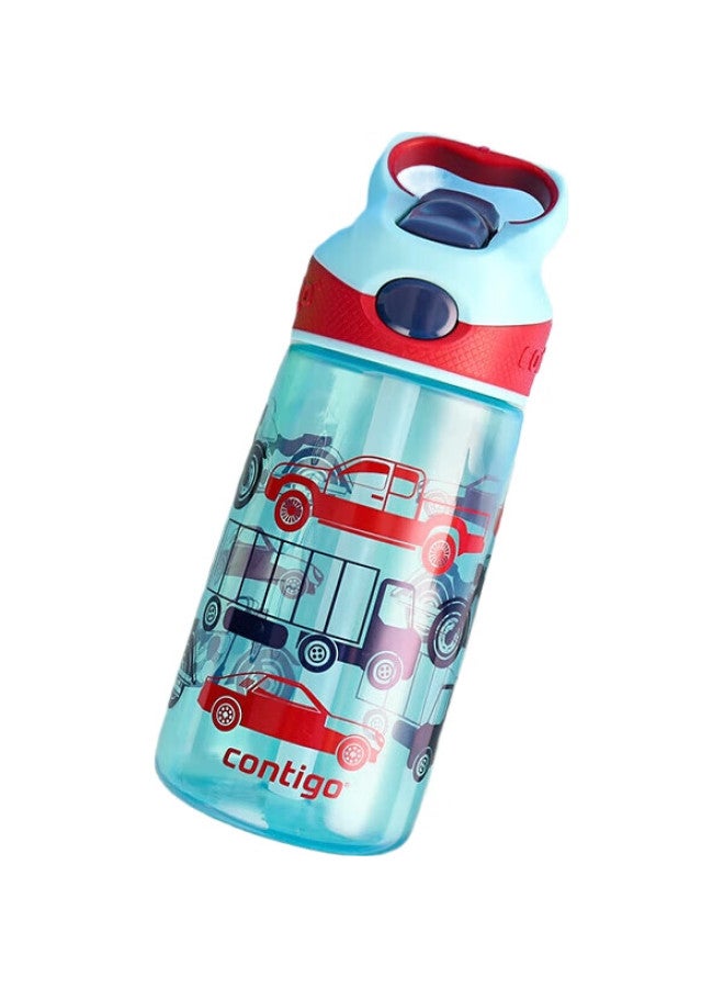 Contigo Children'S Straw Water Bottle, Sports Plastic Straw Cup, 450Ml, Cars, Hbc-Str018 - Image 3