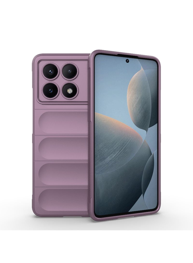 Phone case cover Magic Shield TPU + Silicone Shockproof Phone Case For Poco x6 Pro / Redmi K70E (Purple) - Image 1