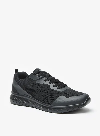 ال بي ال من شو اكسبرس Mesh Low Ankle Sneakers with Lace-Up Closure