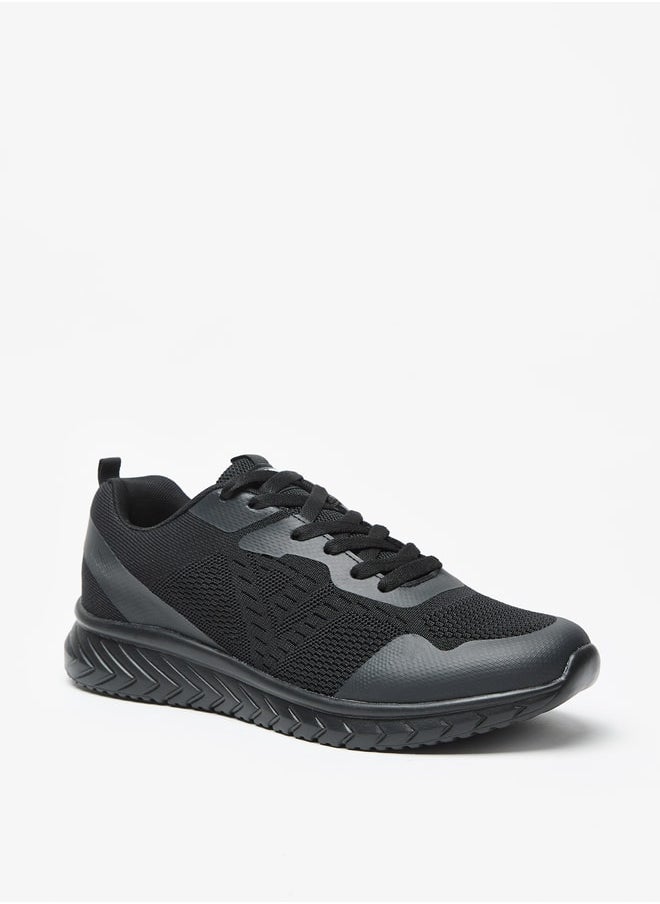 LBL by Shoexpress Mesh Low Ankle Sneakers with Lace-Up Closure  - Image 1