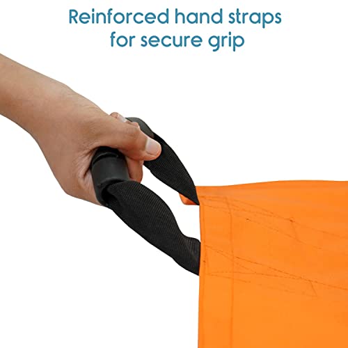 KosmoCare Nylon Foldable Soft Stretcher With Safety Belt, Emergency Portable Stretcher For Patient With Handle & Carrying Case Size 180 Cms X 63 Cms, Orange - Image 4