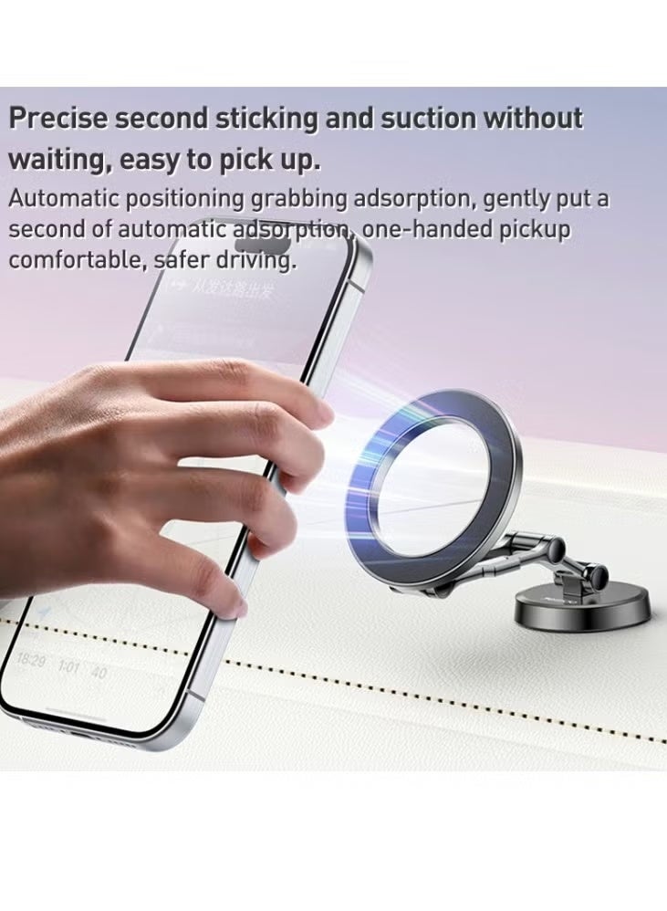 Yesido C203 Car Dashboard MagSafe Magnetic Phone Holder With Three Axis Linkage Angle - Image 3