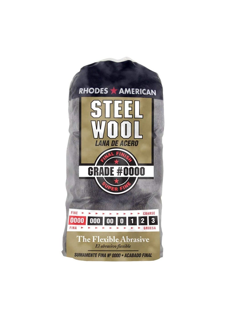 Homax Homax 10120000 Steel Wool, 12 pad, Grade #0000, Rhodes American, Final Finish  - Image 1