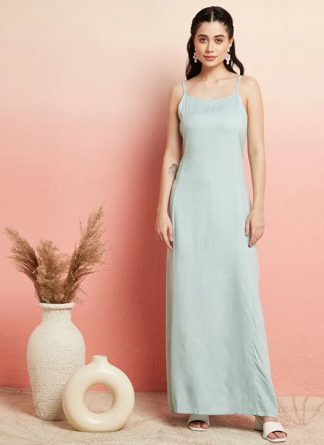 AKS Floral Printed Maxi Dress for Women