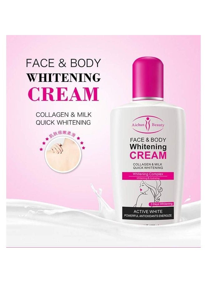 Aichun beauty 3 DAY Quick Complex Collagen Milk Face & Body Cream - 120ml  - Image 2