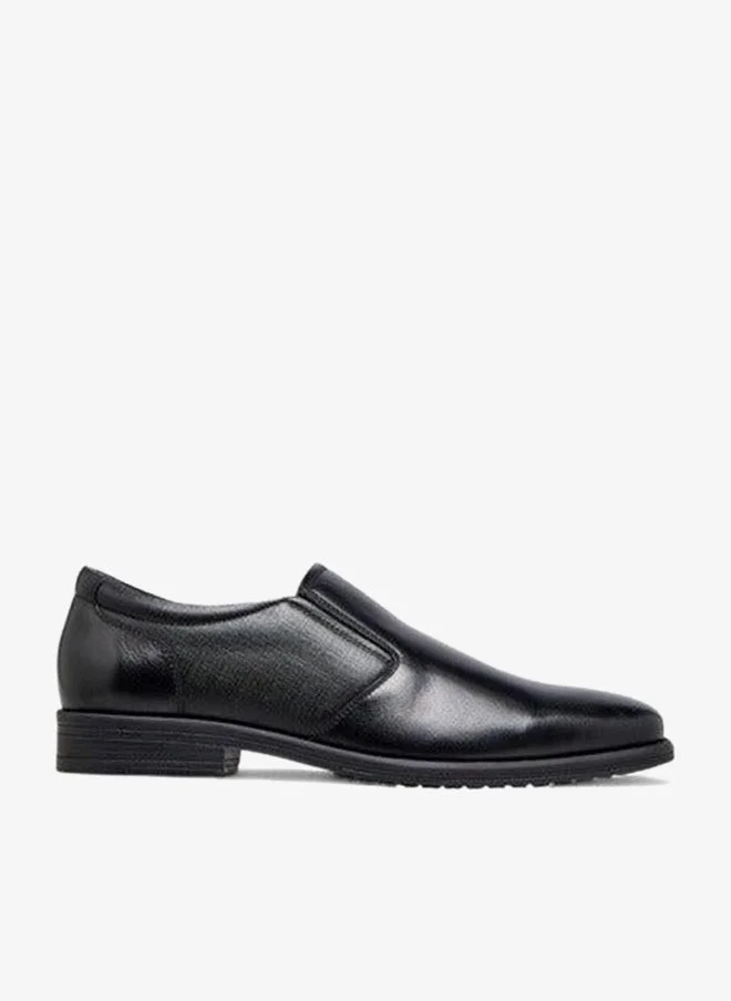LBL by Shoexpress BLACK Textured Slip-On Loafers for Men | Best Price UAE