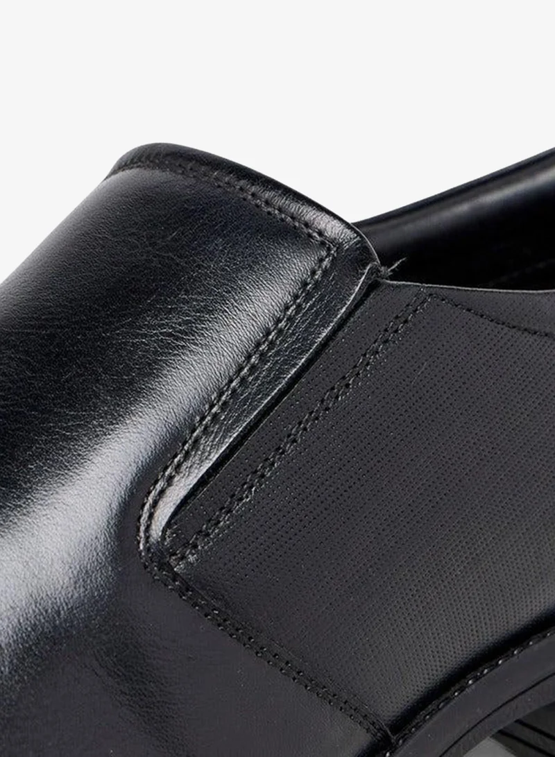 LBL by Shoexpress BLACK Textured Slip-On Loafers for Men | Best Price UAE