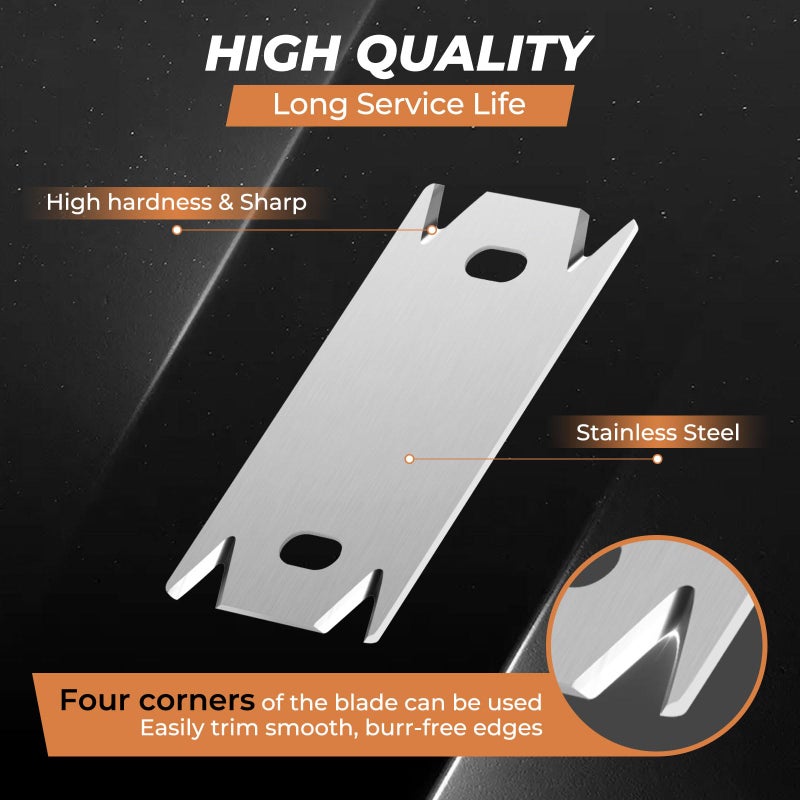 Swozzto Edge Banding Trimmer for Woodworking & 1PCS Replacement Blade,Edge Corner Planer with Hanging Strap,Edge Banding Cutter,Hand Planer Edge Bander,for Deburring, Chamfering and Trimming - Image 4