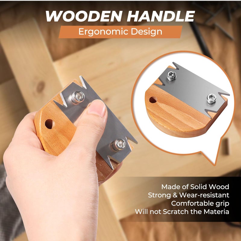 Swozzto Edge Banding Trimmer for Woodworking & 1PCS Replacement Blade,Edge Corner Planer with Hanging Strap,Edge Banding Cutter,Hand Planer Edge Bander,for Deburring, Chamfering and Trimming - Image 3