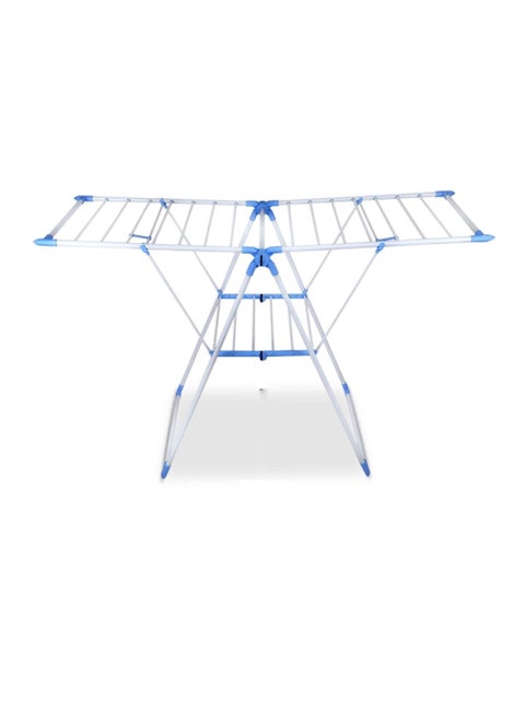 Foldable Cloth Dryer Hanger 62x106CM Compact Laundry Drying Rack Space-Saving Design Rust Resistant Indoor Outdoor Use Lightweight & Portable with Non Slip Feet