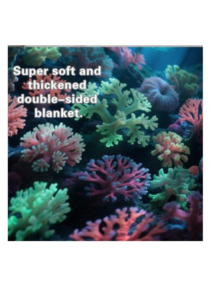 general Children's or student cartoon flannel thin blanket (warm and comfortable, suitable for sleep, games) 100cm*150cm - 731 - Image 1