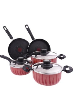 Alsaif Vitro 8-Piece Non-Stick Cookware Set, Sizes 18, 20, 24, 26 cm  - Image 2