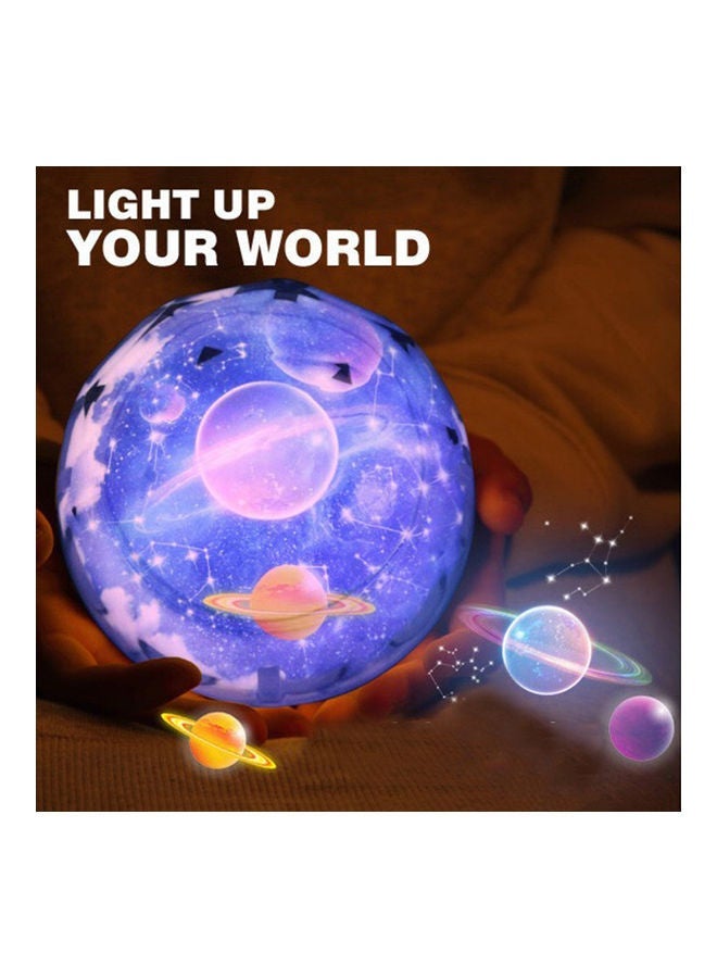 NIBEMINENT Creative starry sky projector lamp black planet lampshade ordinary model without battery Black 13.5*13*13.5cm - Image 5