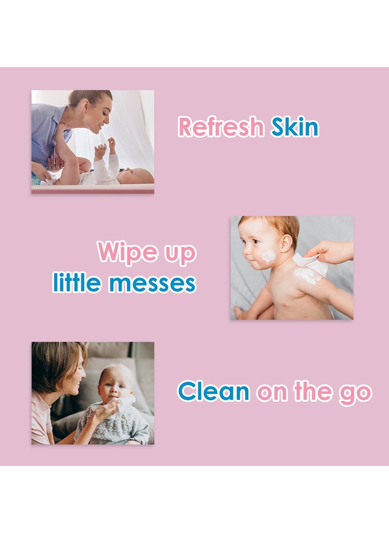 Cool & Cool Baby Wipes Aloe Vera Ultra Soft And Gentle 4 x 72 Wipes  - Image 2