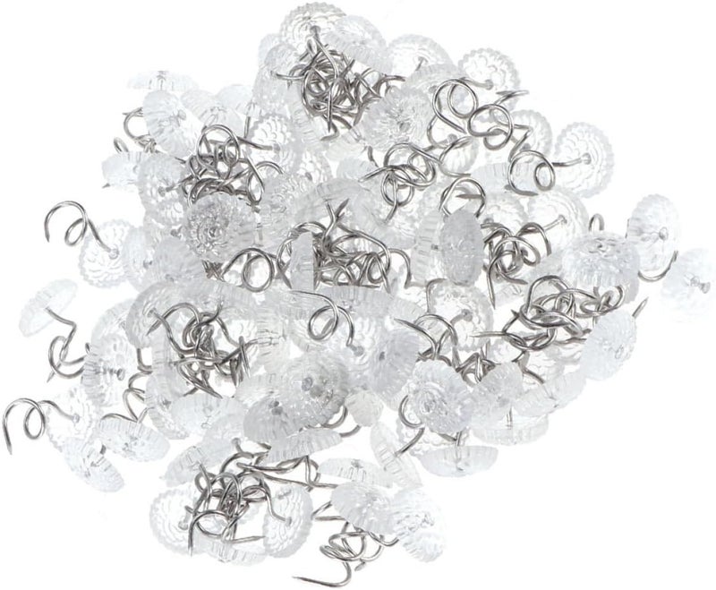 150pcs Bed Skirt Pins Spiral Push Pins Dust Ruffle Clips Non-Slip for Hold Slipcovers and Bed Sheets Securely in Place - Image 1