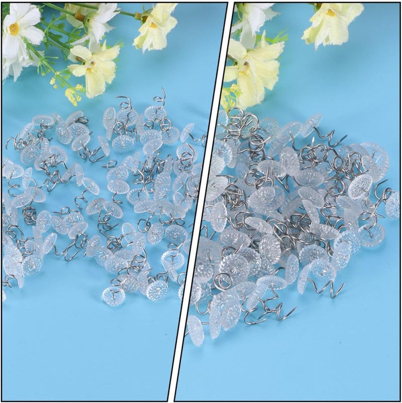 150pcs Bed Skirt Pins Spiral Push Pins Dust Ruffle Clips Non-Slip for Hold Slipcovers and Bed Sheets Securely in Place - Image 5