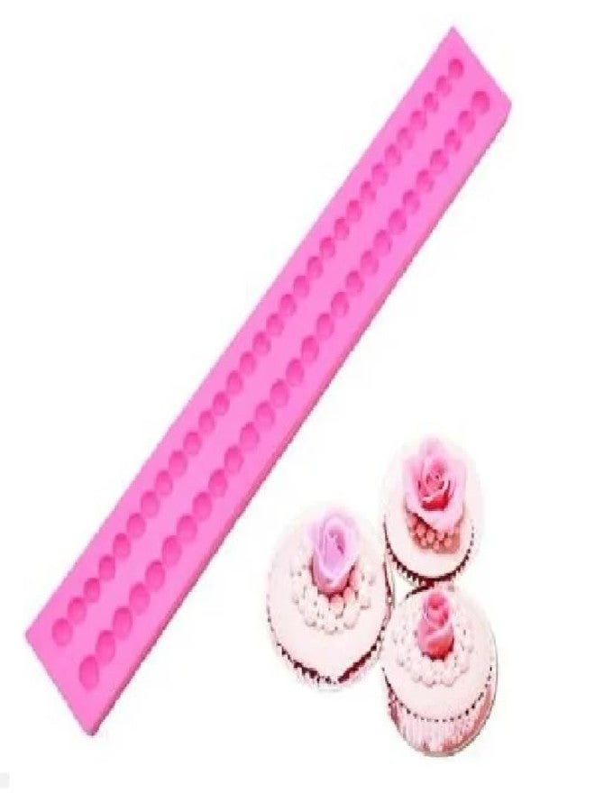 XilaMagic Pink Silicone Pearl Baking Mould, 22 cm x 4 cm, 2 Rows, for Mini Cupcakes - Image 3