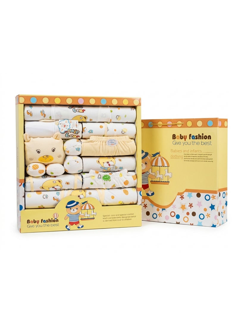 MiniMe 17-Piece Newborn Unisex Clothing Set | Multi-Color Cotton & Polyester Blend | Includes Thick & Thin Options | Soft, Breathable & Easy Wash | All-Season Baby Wear | Essential Baby Gift Set | 0-24 Months - Image 1