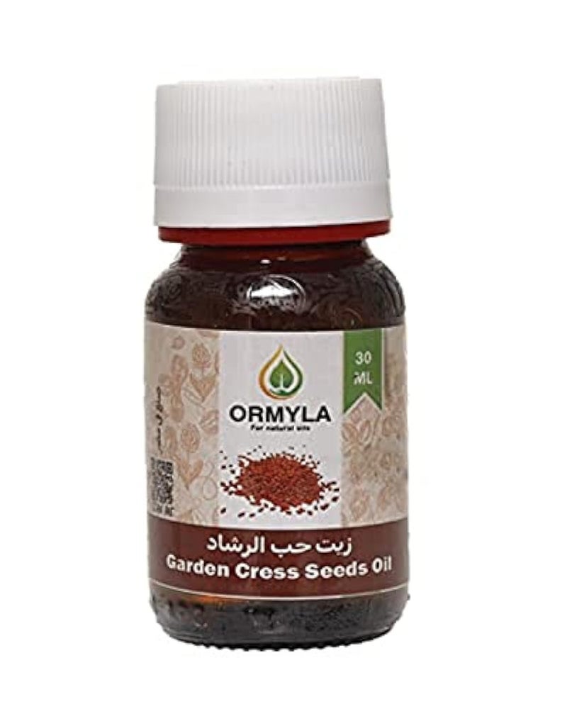 Ormyla Garden cress seeds Raw Virgin Oil for Hair, Skin and Body, 30ml