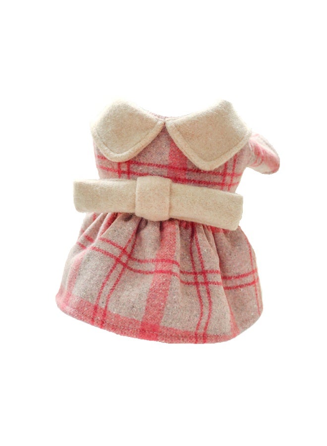 Sweet Cathy Pet Cat Dog Dress Apparel Luxury Clothes Doll Collar Woolen Skirt Cute Clothing Costume - Image 1