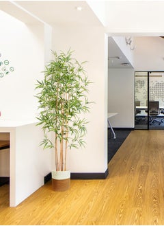 Zvezvia Artificial Bamboo Tree, Faux Bamboo Plant, Real Touch Technology, Artificial Plant with 7 Trunks, Ideal for Home Office Indoor Decoration  - Image 3