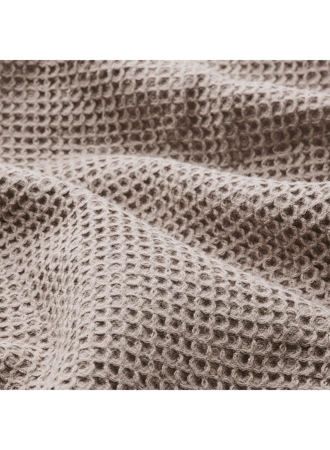 Bath sheet, light grey/brown, 100x150 cm  - Image 3