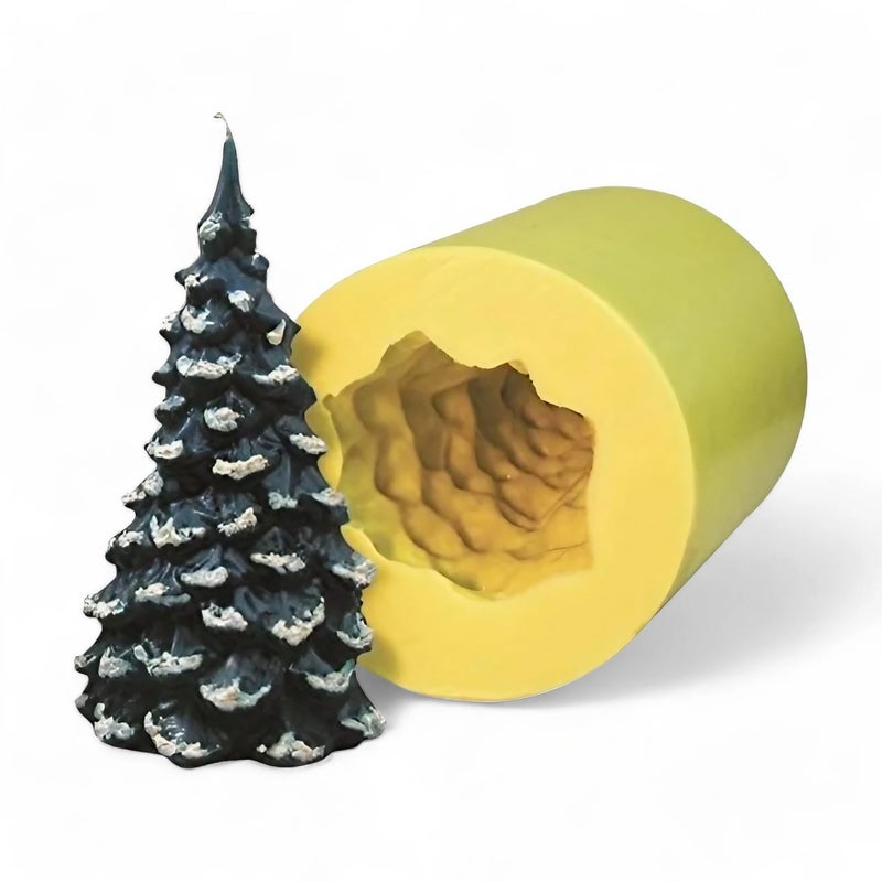 Mann Lake Christmas Tree Candle Mold Reusable HeatResistant Rubber Mold Flexible Easy Release for Intricate TreeShaped Wax Candles Ideal for Holiday Crafts and Handmade DIY Gifts 5 x 2