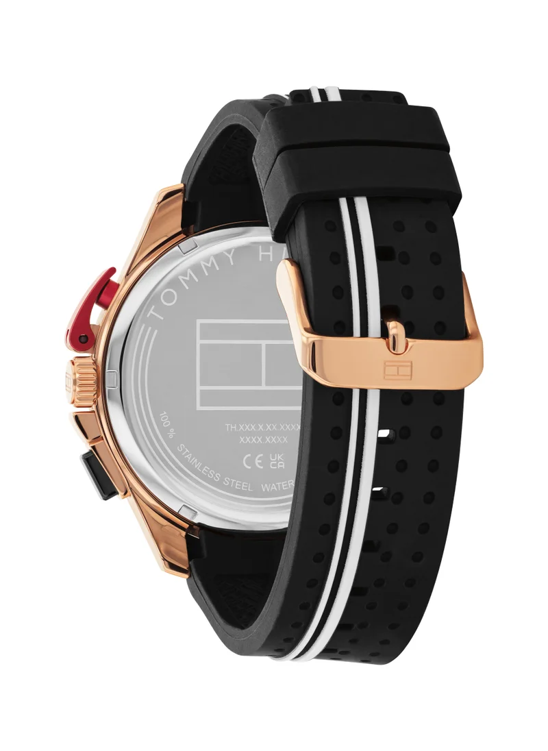 تومي هيلفيغر Multifunction Analog Pu Strap Watch