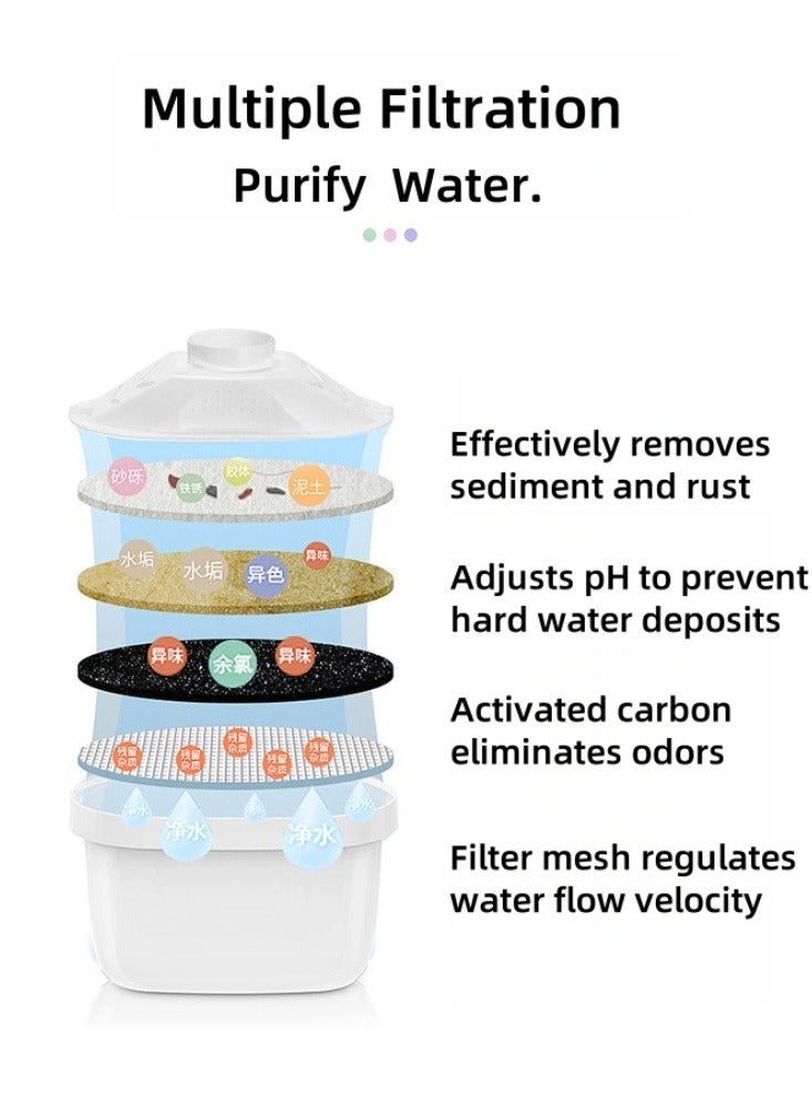 TAYYIB NOOR 2.5L Water Filter Pitcher with Advanced Filter | Fits in Fridge Door | Reduces Chlorine, Limescale, Heavy Metals & Microplastics | for Cleaner, Better-Tasting Tap Water - Image 3