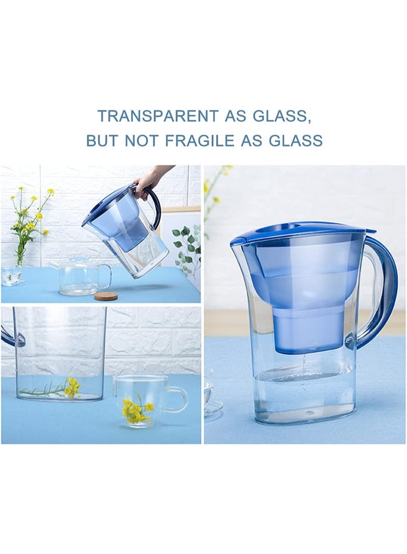 TAYYIB NOOR 2.5L Water Filter Pitcher with Advanced Filter | Fits in Fridge Door | Reduces Chlorine, Limescale, Heavy Metals & Microplastics | for Cleaner, Better-Tasting Tap Water - Image 4