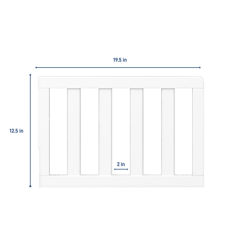 GRACO Storkcraft & Graco Toddler Safety Guardrail with Slats (Espresso) â€“ GREENGUARD Gold Certified, Converts Compatible Storkcraft & Graco Crib to Toddler Bed, Each Guardrail Sold Individually - Image 5