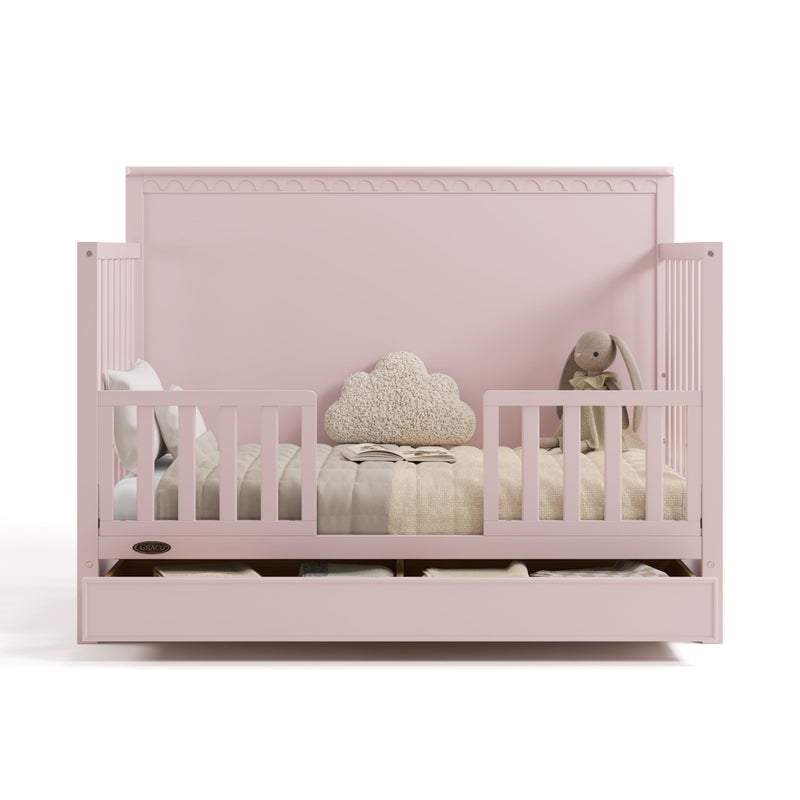GRACO Storkcraft & Graco Toddler Safety Guardrail with Slats (Espresso) â€“ GREENGUARD Gold Certified, Converts Compatible Storkcraft & Graco Crib to Toddler Bed, Each Guardrail Sold Individually - Image 3