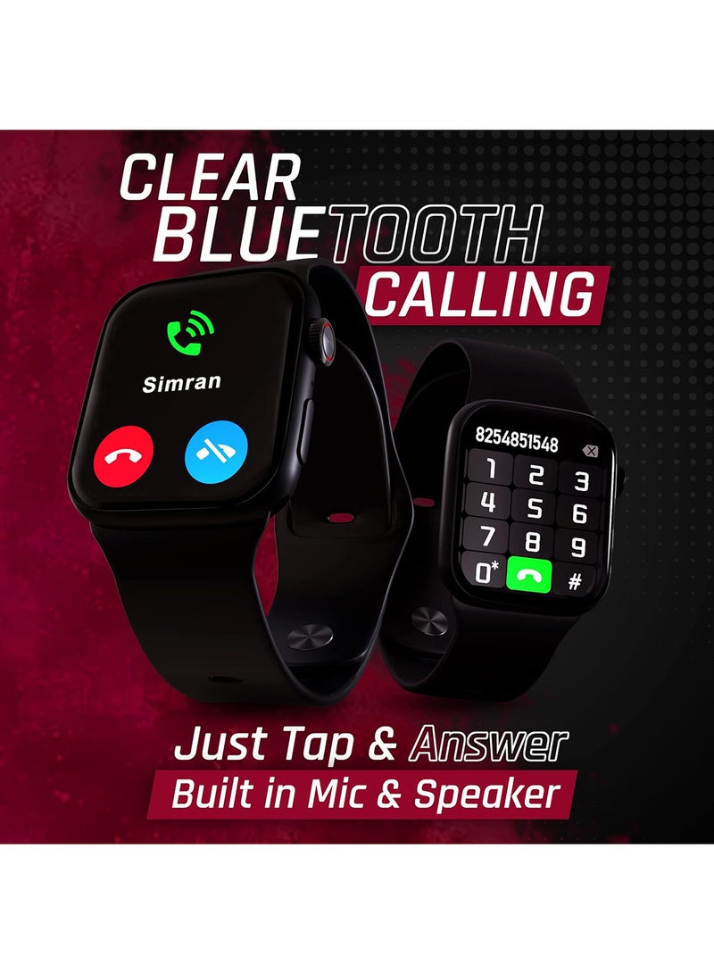 Hammer Renewed - Pulse Ace 2.0 Bluetooth Calling Smartwatch -Black - Image 3