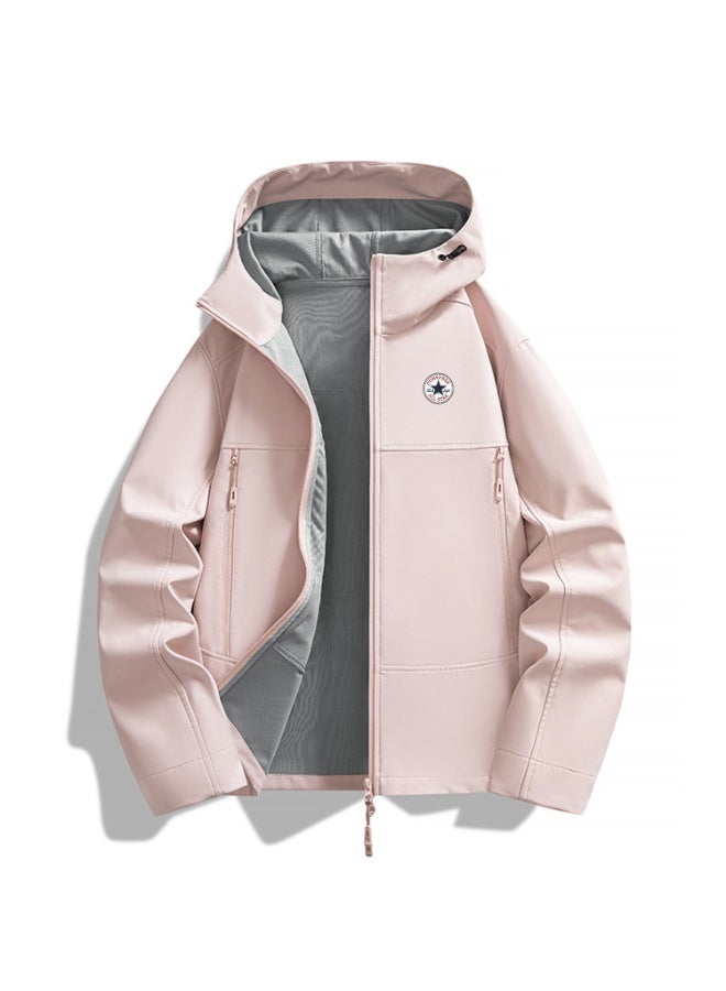 كونفرس Converse men's and women's hooded windproof and waterproof jacket - Image 2