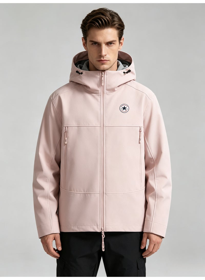 كونفرس Converse men's and women's hooded windproof and waterproof jacket - Image 4