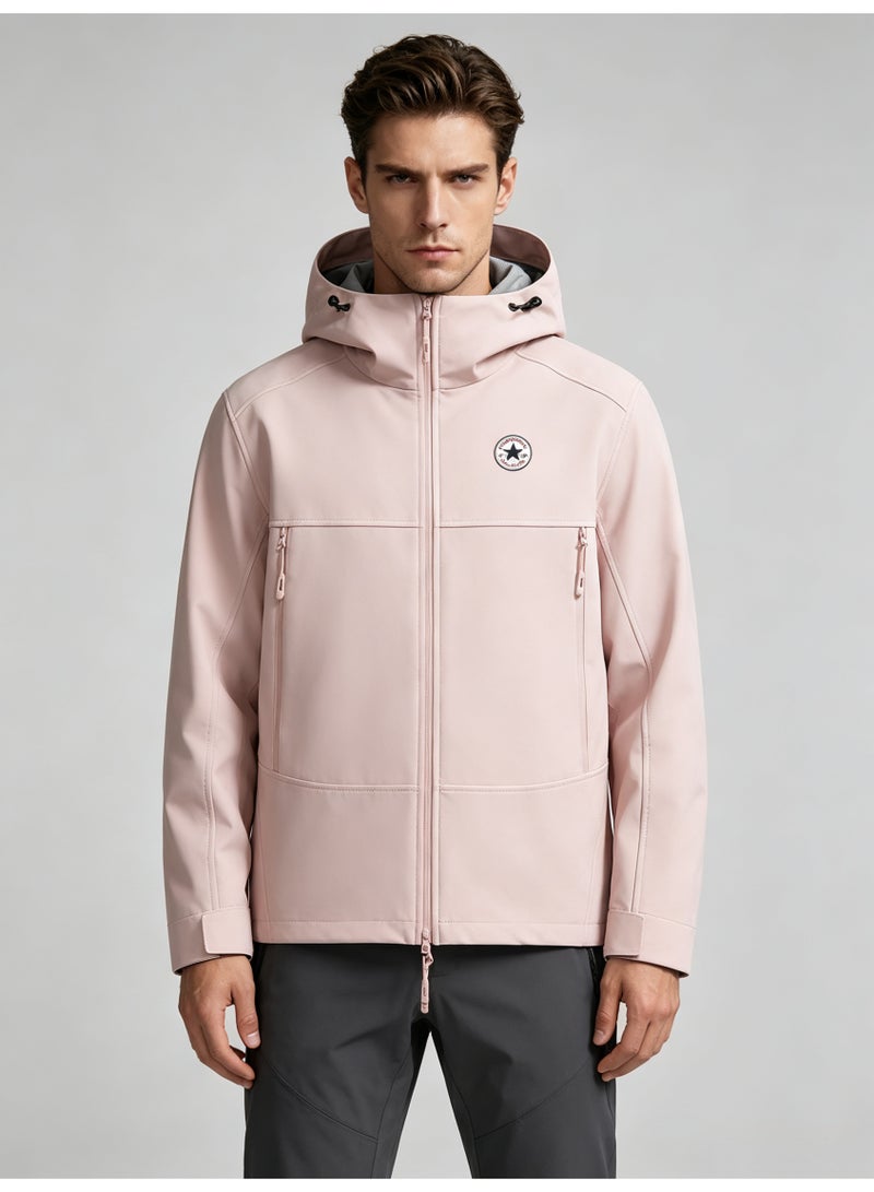 كونفرس Converse men's and women's hooded windproof and waterproof jacket - Image 3